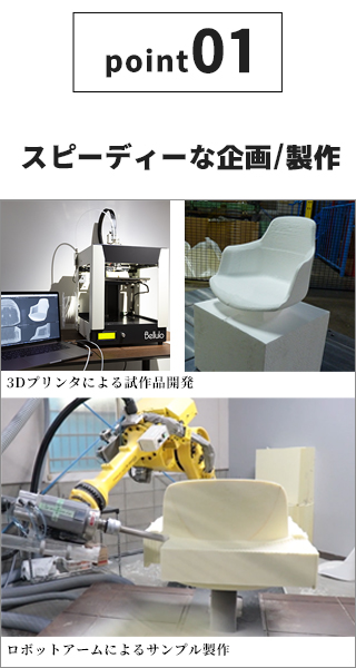 3Dプリンター等を用いたスピーディーな製品開発