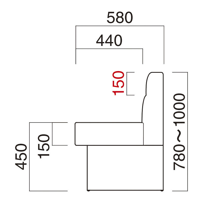 システムベンチ　収納タイプ202　～W1300_参考画像